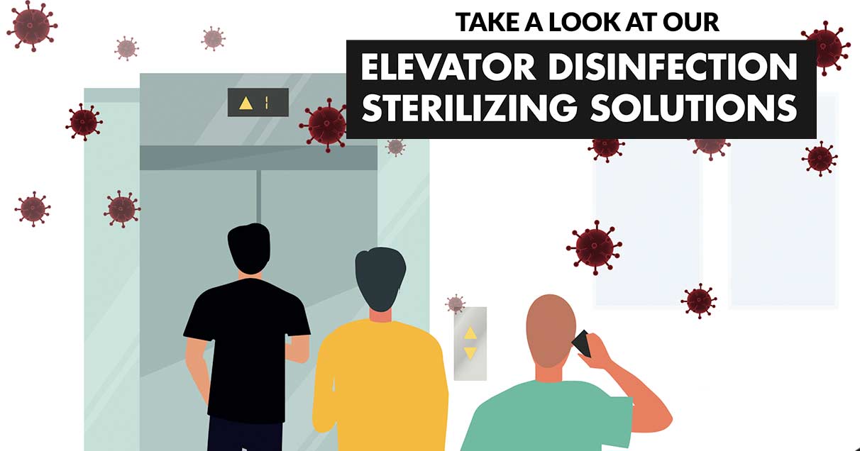Elevator clean coronavirus lifts